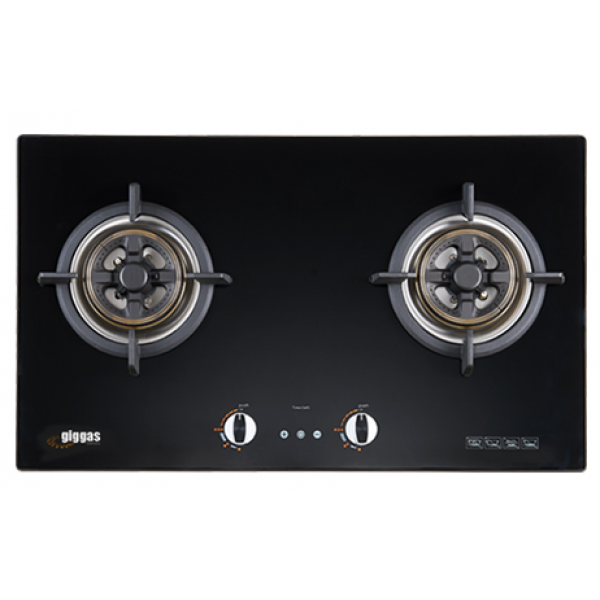 Giggas 上將 GA-9688II(LPG) 76厘米梅花火嵌入/座檯式雙頭石油氣煮食爐